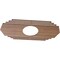 Ekena Millwork Chrysler Wood Fretwork Pierced Ceiling Medallion, Walnut, 30"W x 15"H x 7 7/8"ID x 3/8"T CMWP30X15X0375CSWA - alternate 4